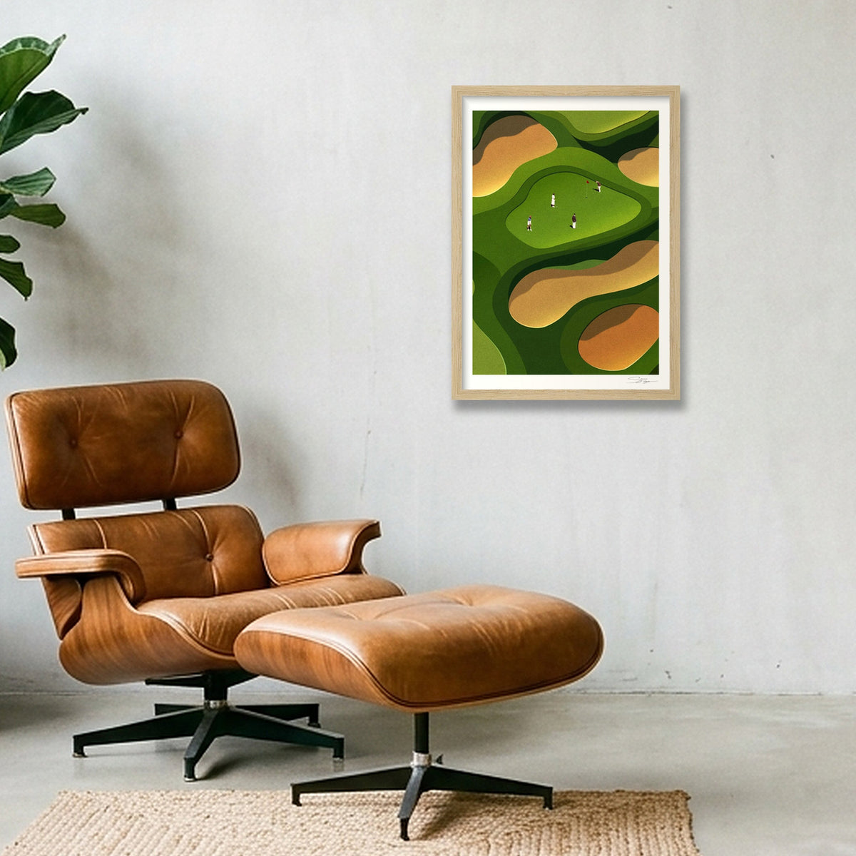 One More Round — A3 (30×42cm, 12×17") Oak Frame