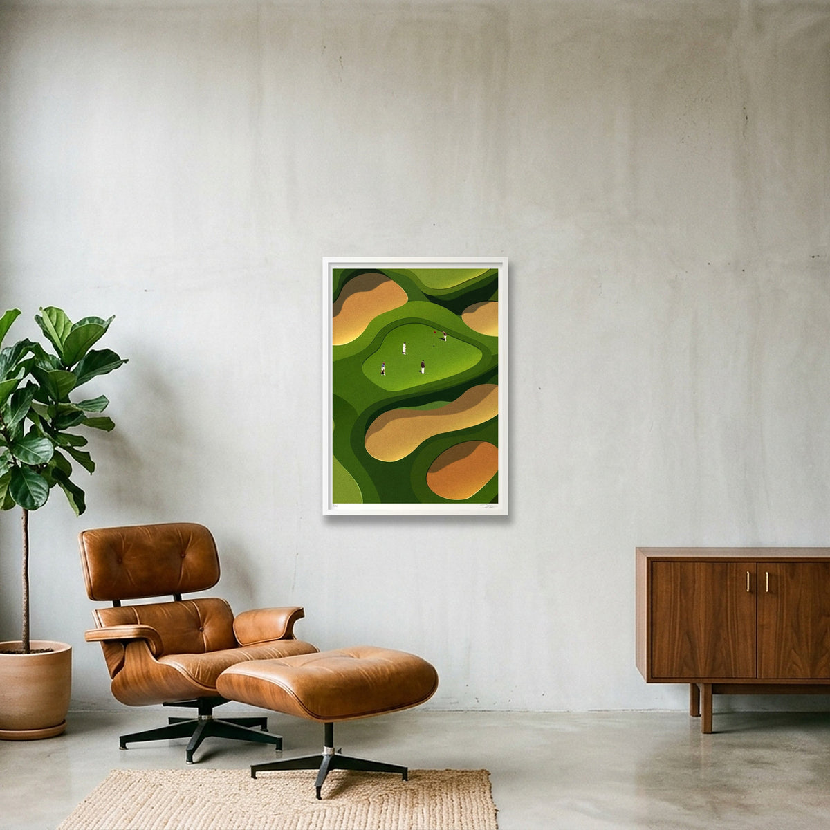 One More Round — A1 (59×84cm, 23×33") White Frame