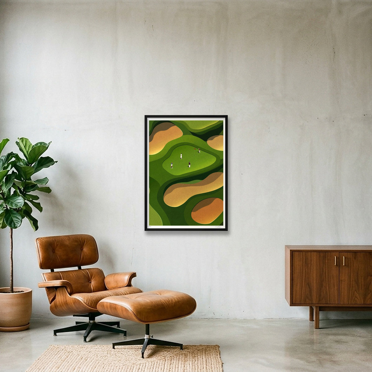 One More Round — A1 (59×84cm, 23×33") Black Frame