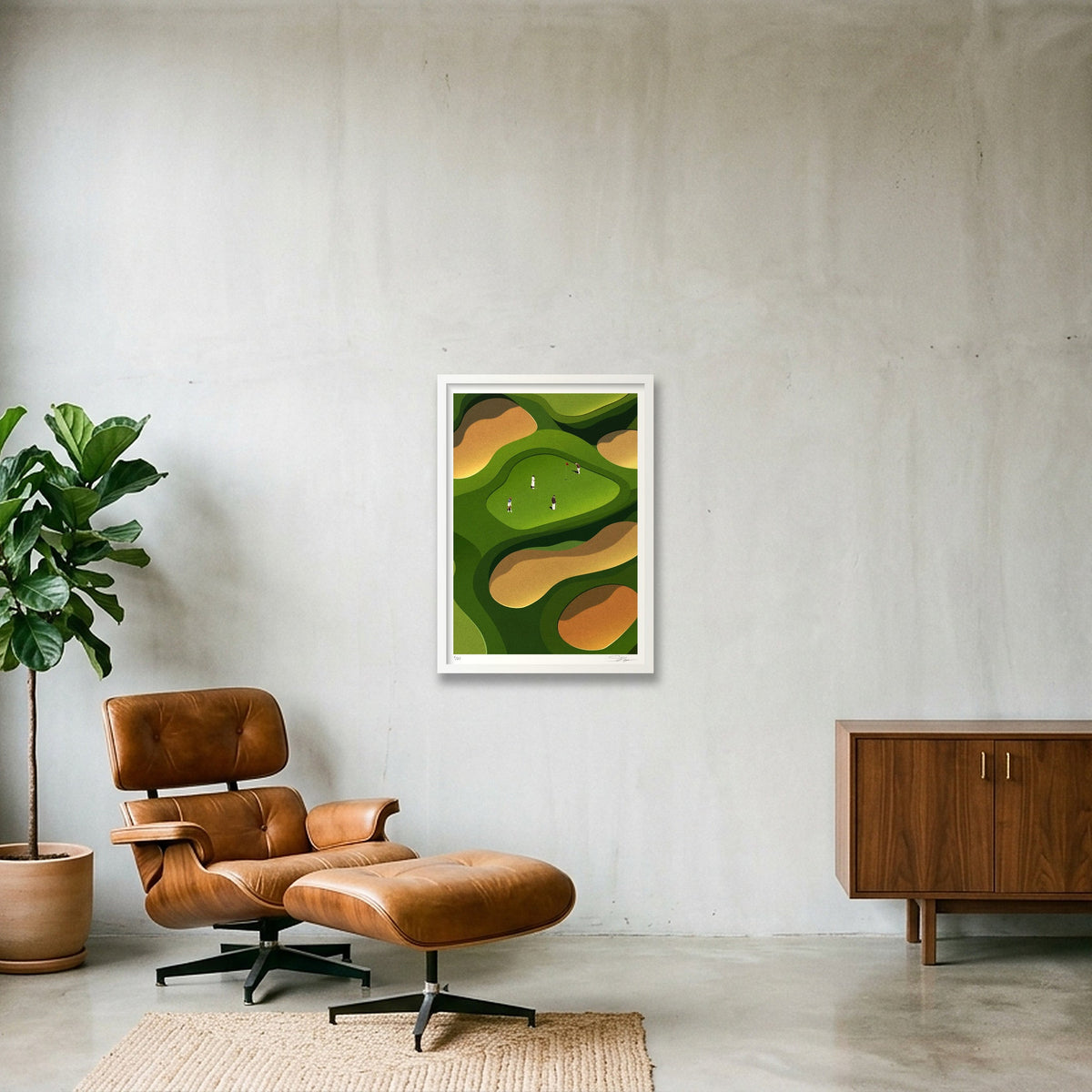 One More Round — A2 (42×59cm, 17×23") White Frame