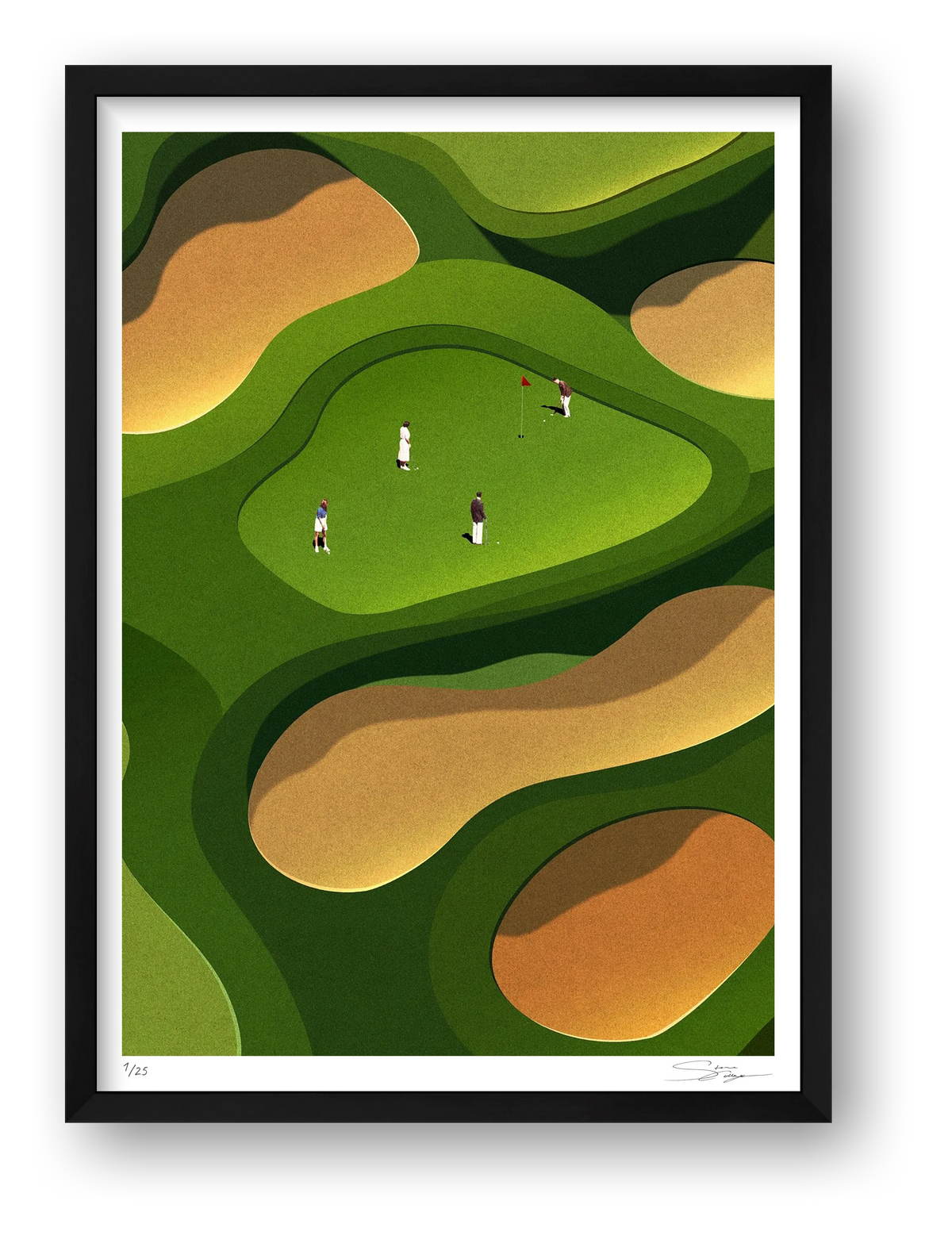 One More Round — framed