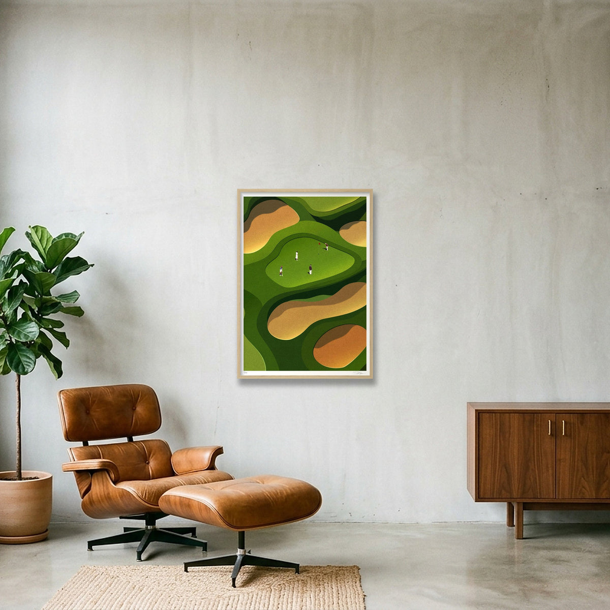 One More Round — A1 (59×84cm, 23×33") Oak Frame